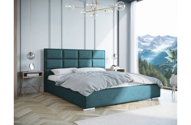 Łóżko tapicerowane glamour KAJA