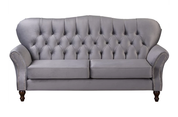 Sofa trzyosobowa pikowana glamour Chesterfield  BOGOTA