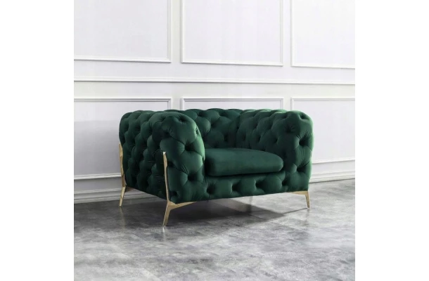 Fotel pikowany chesterfield TEO HIGH glamour