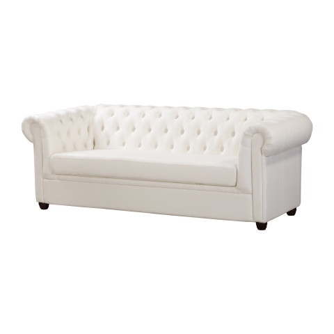 Sofa trzyosobowa z funkcją spania pikowana Chesterfield SYDNEY