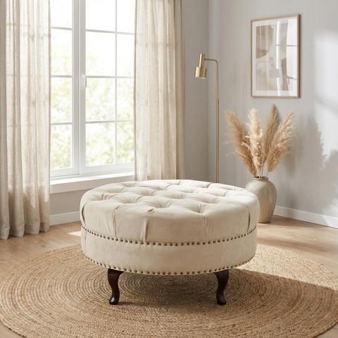 Puf pikowany glamour MONA