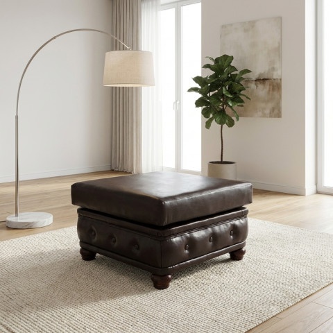 Puf pikowany Chesterfield 75x70 FELIX