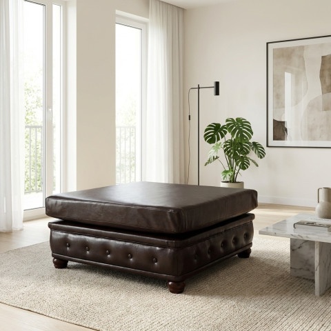 Puf pikowany Chesterfield 100x100 FELIX