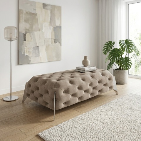 Puf pikowany Chesterfield 120x60 KALIFORNIA