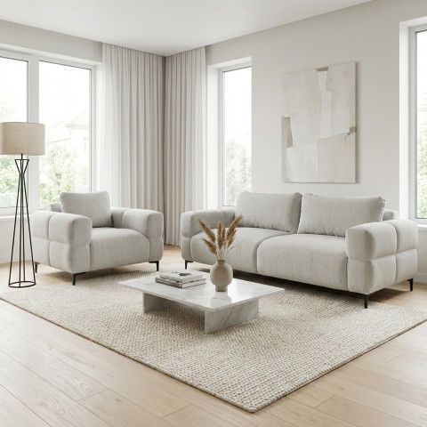 Zestaw Wypoczynkowy 3+1 Valentia – Komplet Sofa + fotel do Salonu