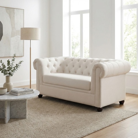 Sofa dwuosobowa pikowana Chesterfield SYDNEY