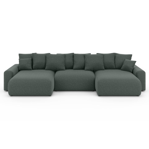 Sofa narożna Cleo Small z funkcją spania narożnik rozkładany z poduszkami