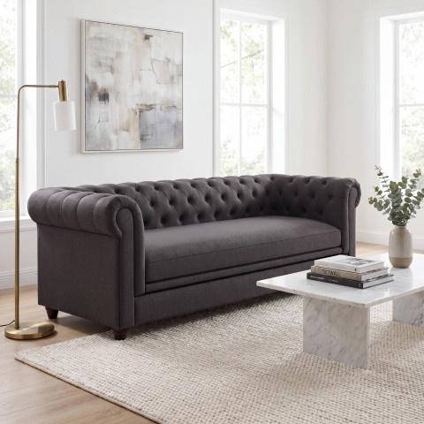 Sofa trzyosobowa pikowana Chesterfield SYDNEY