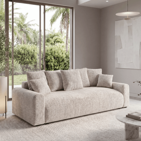 Sofa czteroosobowa komfortowa z funkcją spania Cleo small