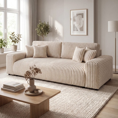 Sofa czteroosobowa z funkcją spania nowoczesna Candi