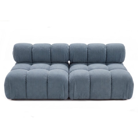 Sofa modułowa Novanti 1 w sztruksowej niebieskiej tk. Lincoln 70D