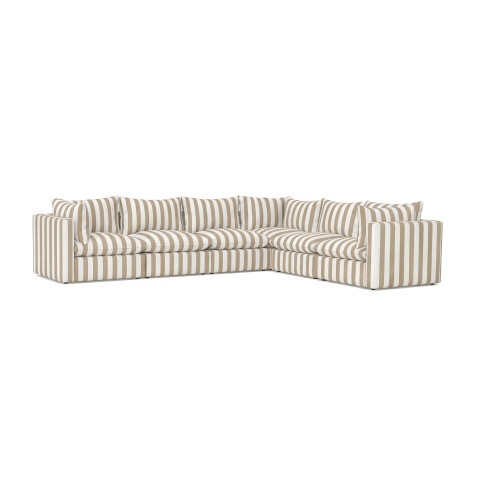 Beżowa sofa ogrodowa Marvella 8 - luksusowy modułowy narożnik outdoor