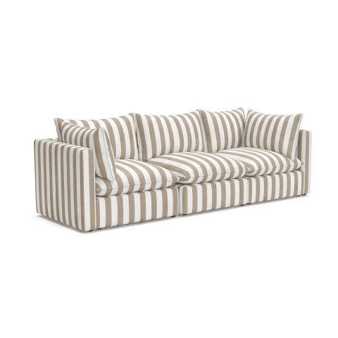 Beżowa sofa modułowa Marvella 9 nowoczesne meble ogrodowe outdoor