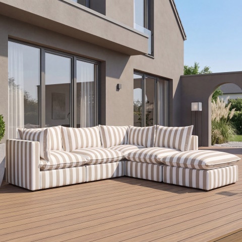Modułowy narożnik ogrodowy Marvella 10 Nowoczesna sofa Outdoor