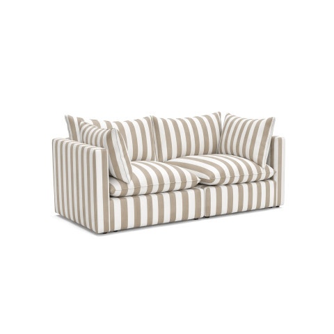 Sofa ogrodowa modułowa Marvella 11 Mała kanapa tarasowa beżowa Outdoor