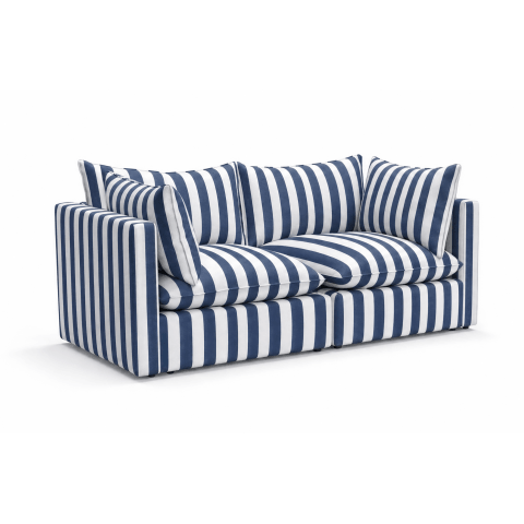 Niebieska sofa ogrodowa Marvella 11 Mała kanapa modułowa Outdoor