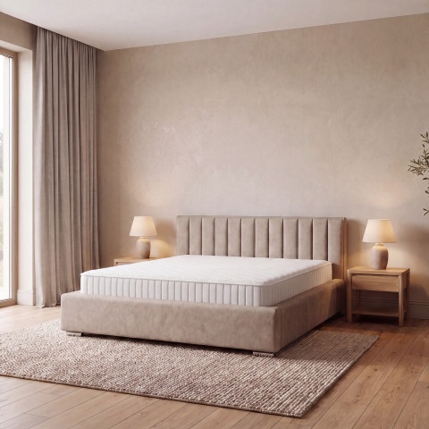 Łóżko tapicerowane glamour SELI