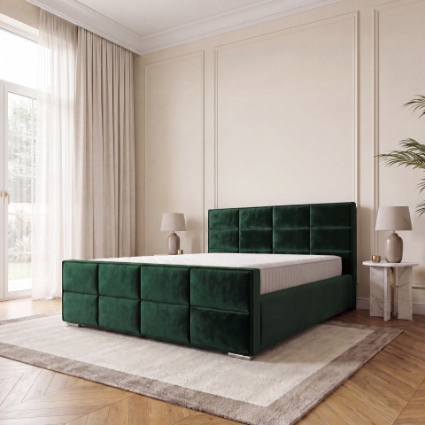 Łóżko tapicerowane glamour ROSS