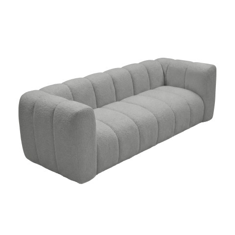 Sofa modułowa Velis 3-osobowa jasnoszary, boucle