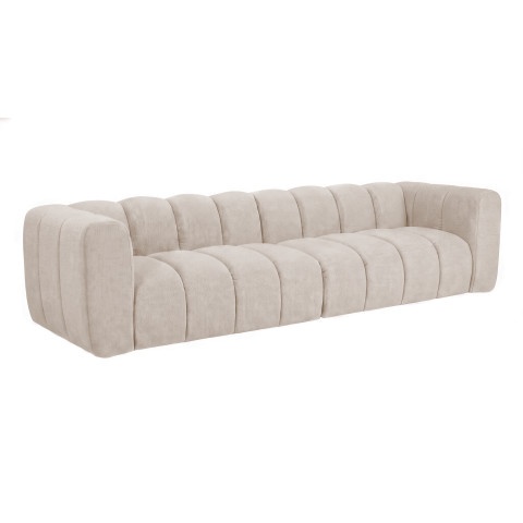 Miękka sofa modułowa Velis 3-osobowa w kolorze zimny beż