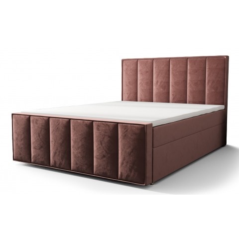 Łóżko kontynentalne z pojemnikiem na pościel Adel