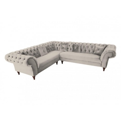 Narożnik sześcioosobowy pikowany Chesterfield PORTO