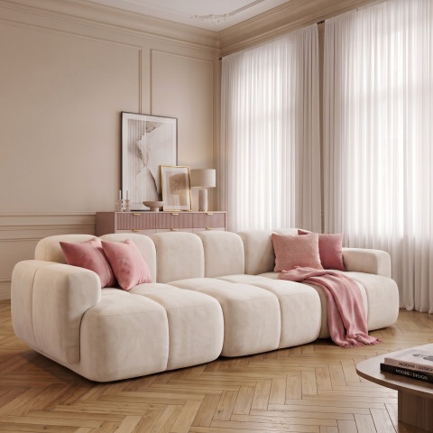 Sofa modułowa Vinci trzyosobowa z elastyczną konfiguracją 302x118