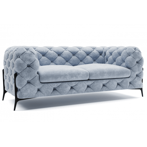 Sofa dwuosobowa pikowana glamour Chesterfield TEO HIGH 2