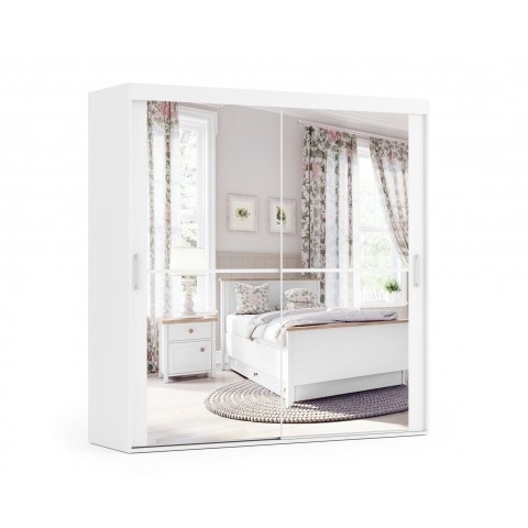 Szafa przesuwna dwudrzwiowa z lustrami na wymiar GRETA