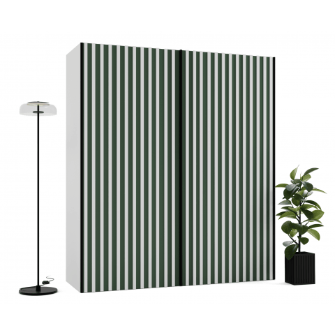 Szafa przesuwna dwudrzwiowa z lamelami na wymiar CLARA PREMIUM