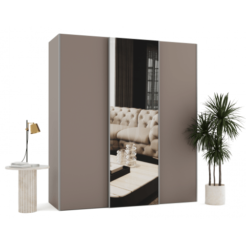 Szafa przesuwna trzydrzwiowa z lustrem na wymiar MONZA PREMIUM