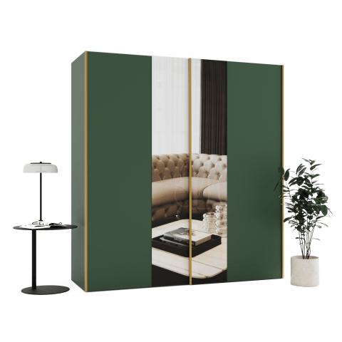 Szafa przesuwna dwudrzwiowa z lustrem na wymiar ARI PREMIUM