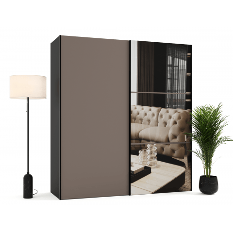 Szafa przesuwna dwudrzwiowa z lustrami na wymiar RIGA PREMIUM