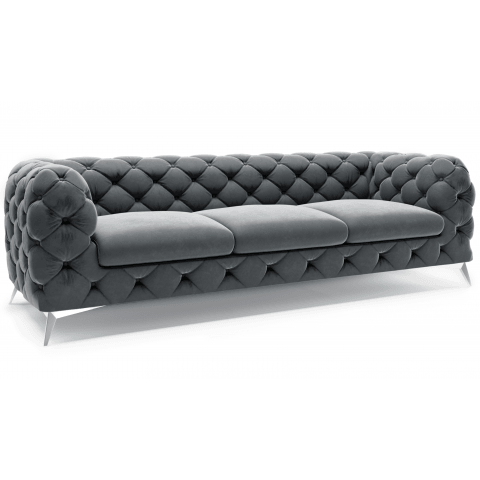 Sofa trzyosobowa pikowana glamour Chesterfield TEO 3