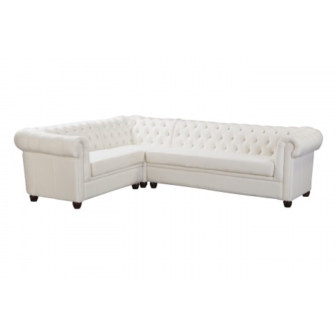 Narożnik sześcioosobowy pikowany Chesterfield SYDNEY 2+E+3