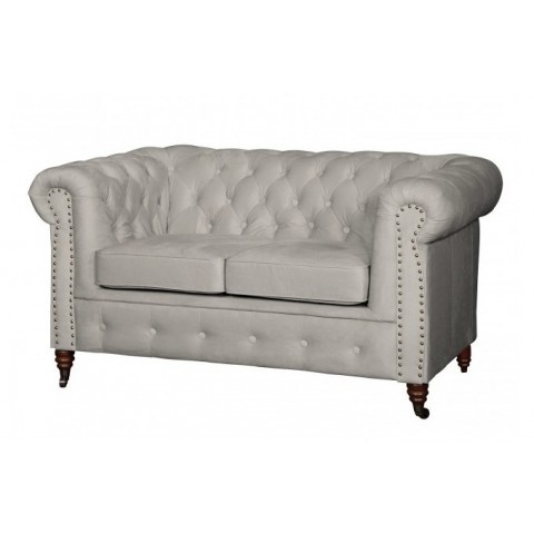 Sofa dwuosobowa pikowana Chesterfield VINCENT