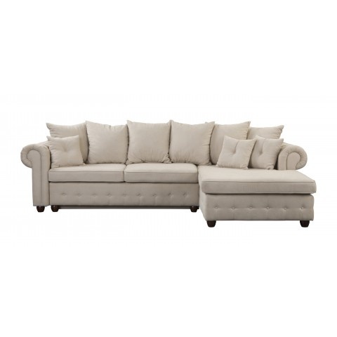 Narożnik czteroosobowy pikowany glamour LUZERN