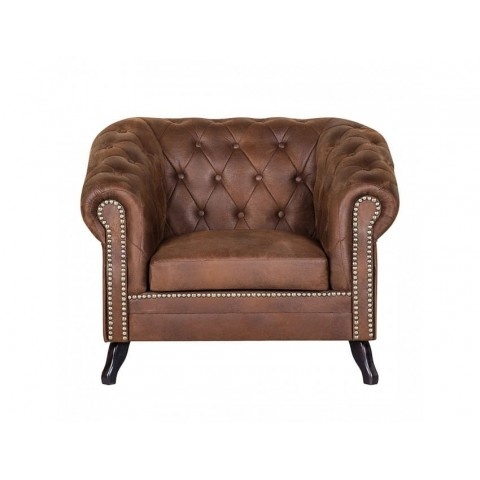 Fotel pikowany Chesterfield Gowel