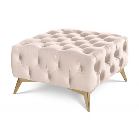 Puf pikowany Chesterfield 80x80 HASSO BIS