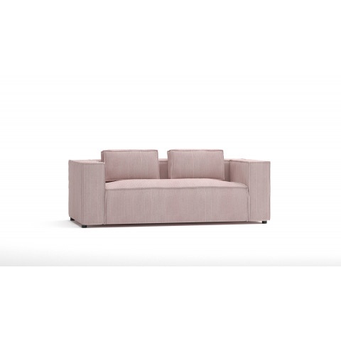 Esmo – nowoczesna sofa 2-osobowa w kolorze różowym