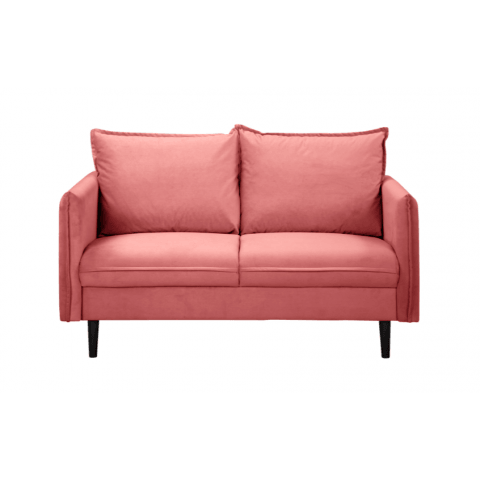 Welurowa sofa Verto różowa – elegancka, dwuosobowa, idealna do salonu