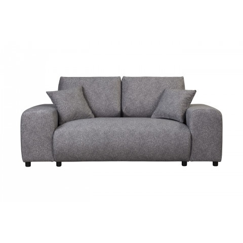Wygodna sofa Candi szara – nowoczesny design, poduszki w zestawie, kompaktowa forma