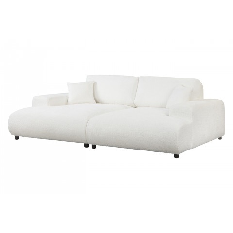 Nowoczesna biała sofa czteroosobowa – komfort i głębokie siedzisko – Mossi