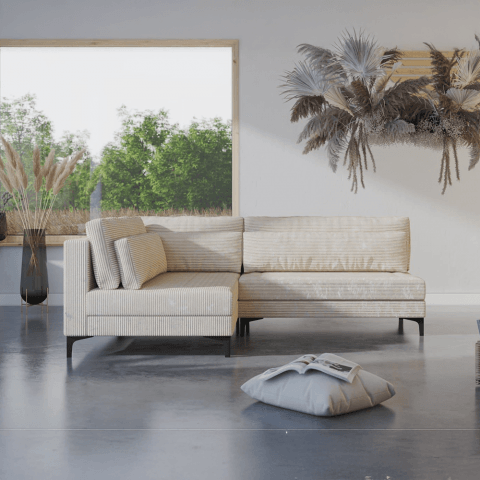 Narożnik czteroosobowy nowoczesny  COIN L