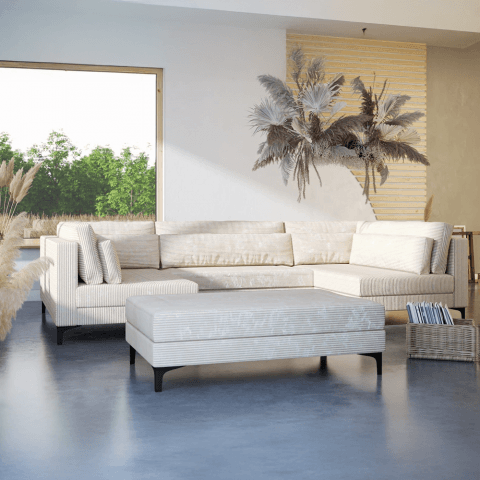 Narożnik sześcioosobowy nowoczesny COIN U