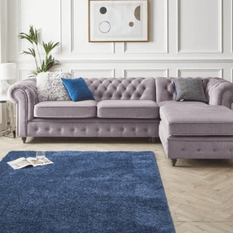 Narożnik pięcioosobowy nowoczesny glamour FINS