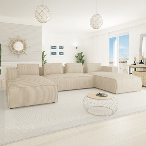 Narożnik sześcioosobowy  nowoczesny ESMO U