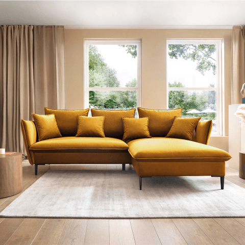 Narożnik czteroosobowy z funkcją spania nowoczesny Venico