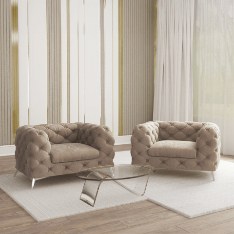 Fotel pikowany TEO chesterfield