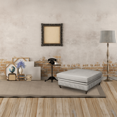 Puf pikowany glamour 100x100 VINCENT